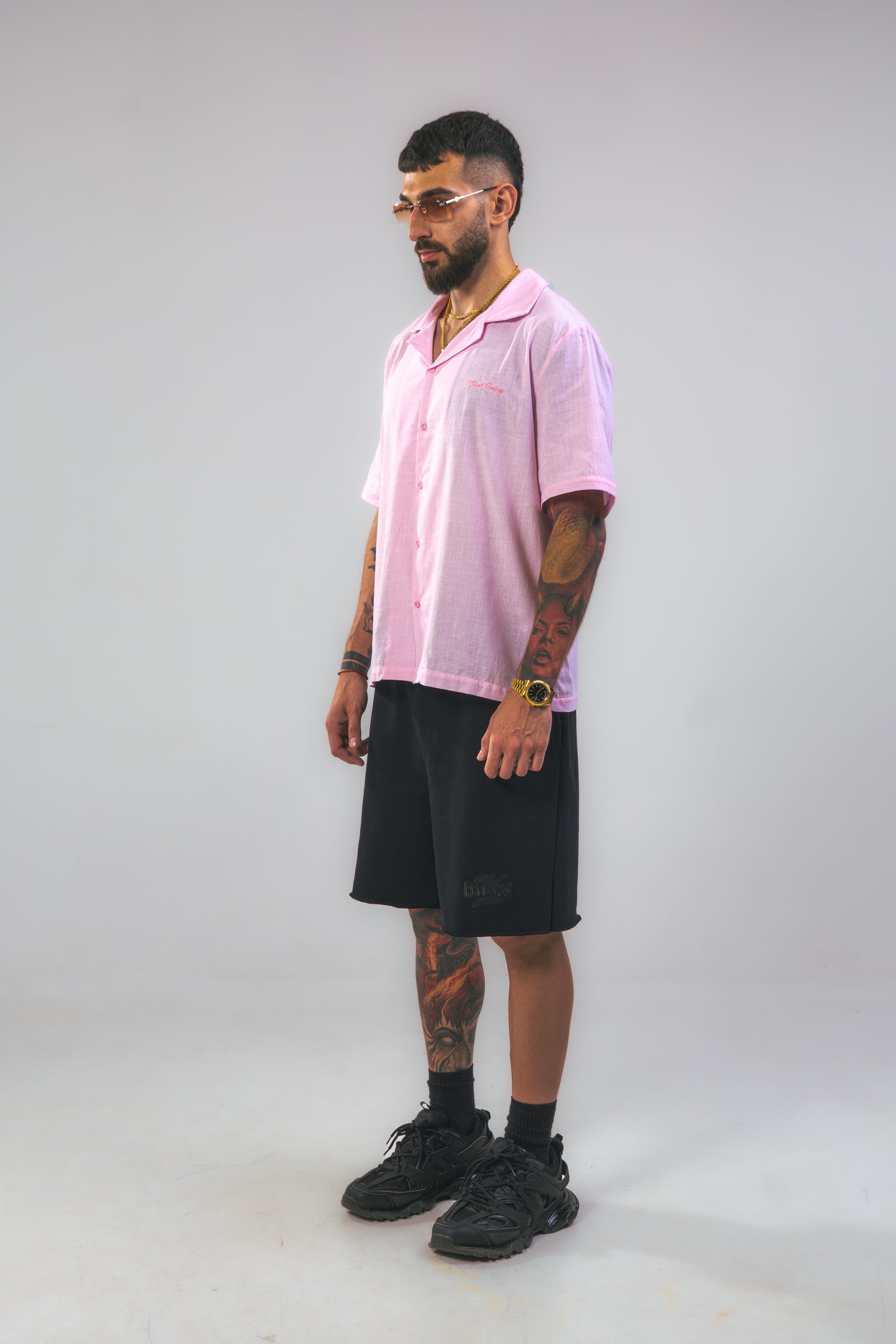 Pink Linen Summer Shirt