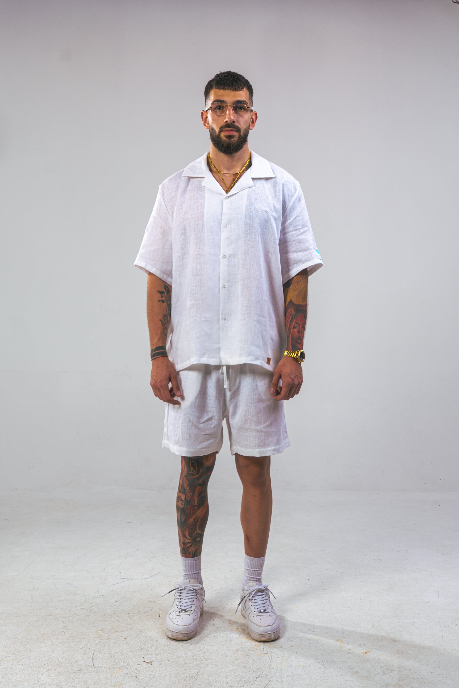 White Linen Summer Shirt