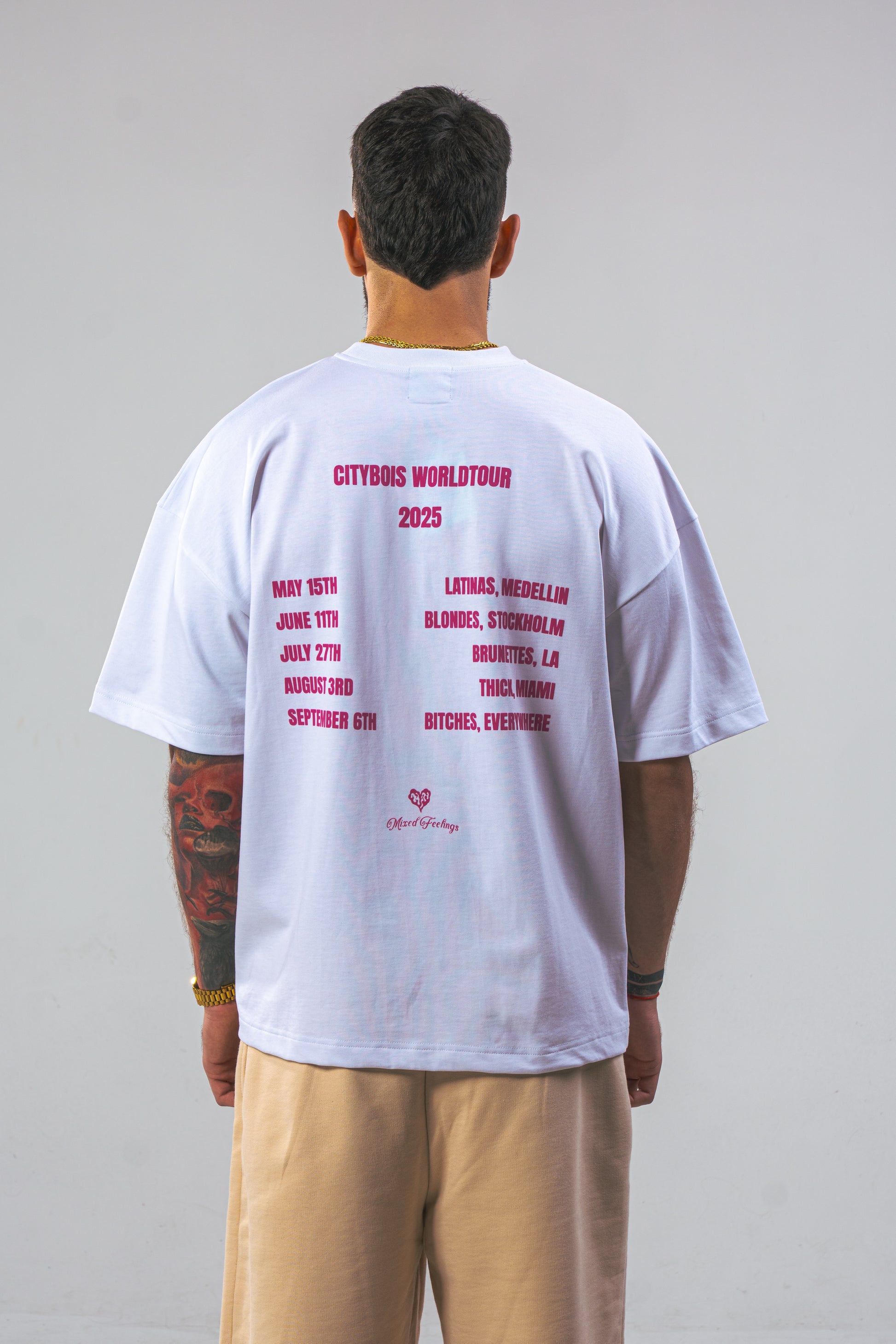 Citybois Worldtour 2025 White T-Shirt