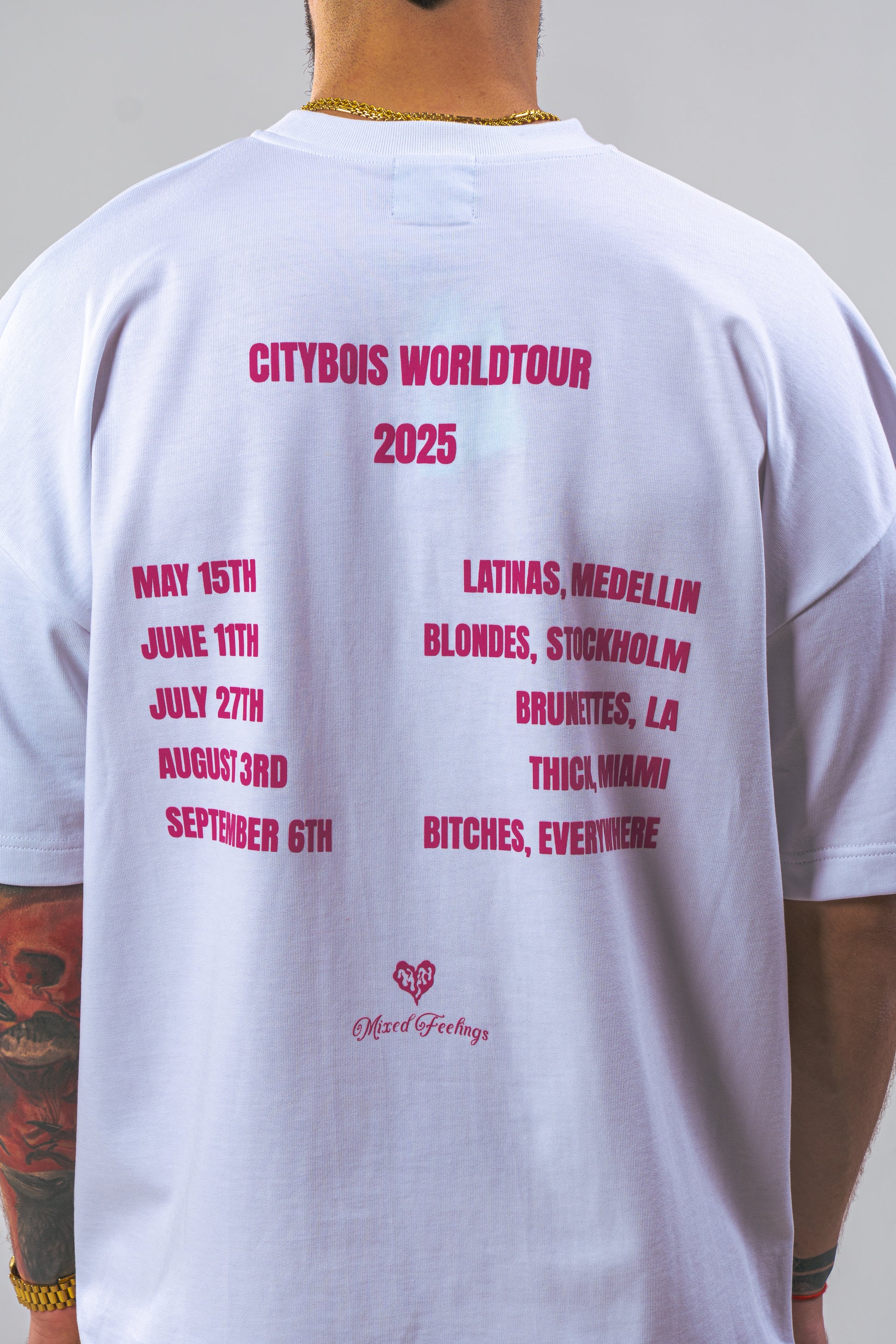 Citybois Worldtour 2025 White T-Shirt
