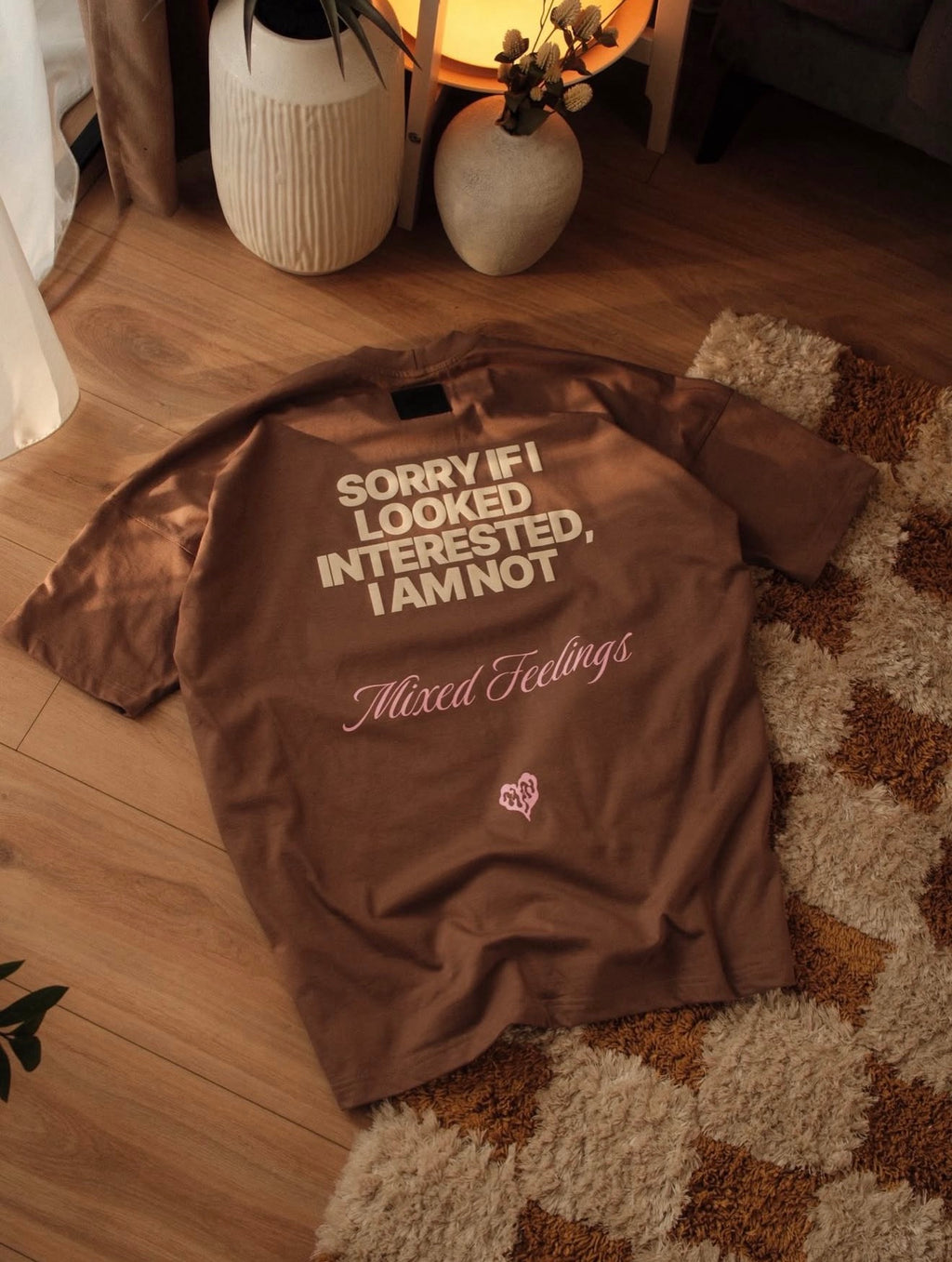 Not Interested Mocha T-Shirt