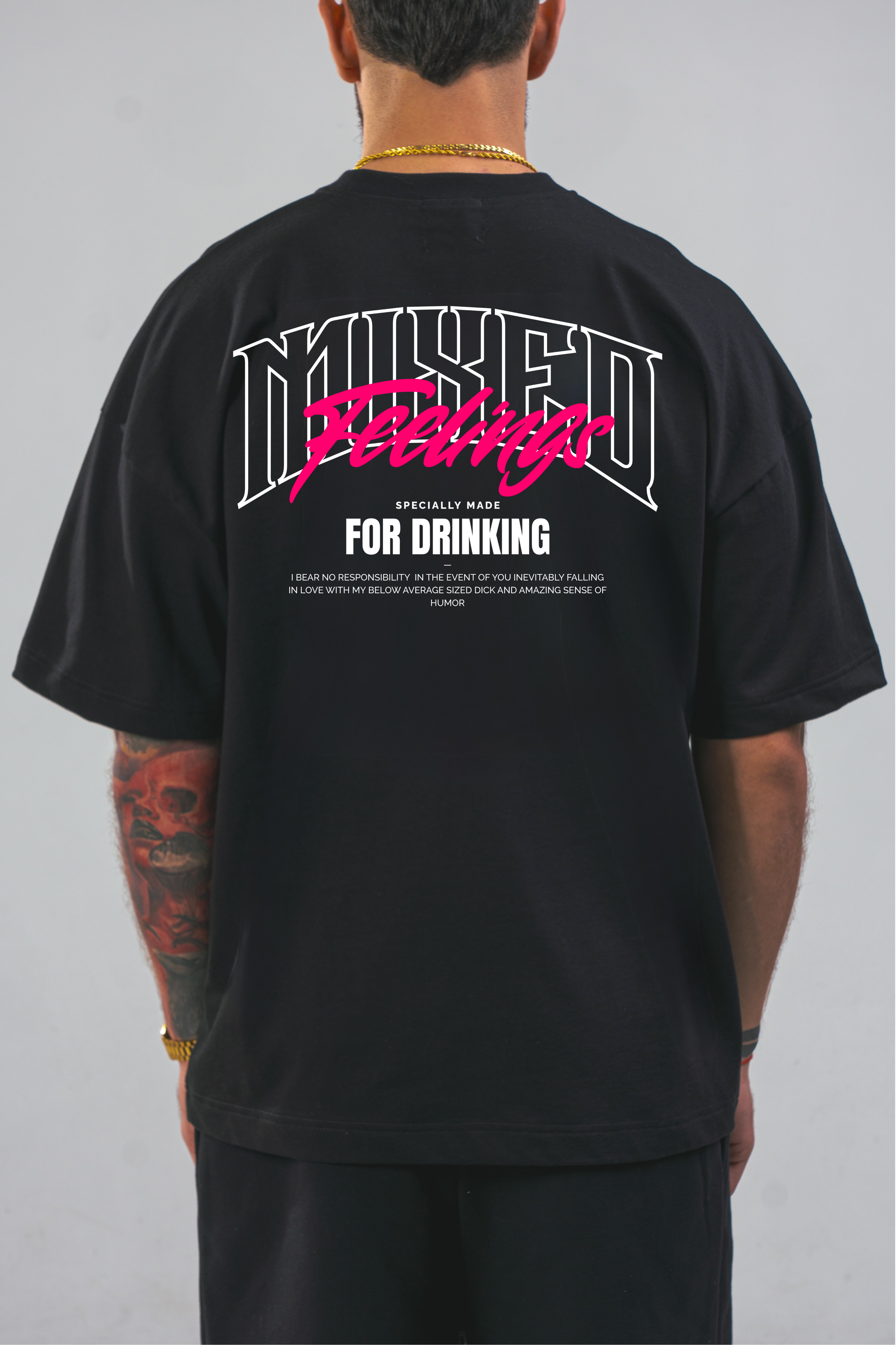 For Drinking T-Shirt Black