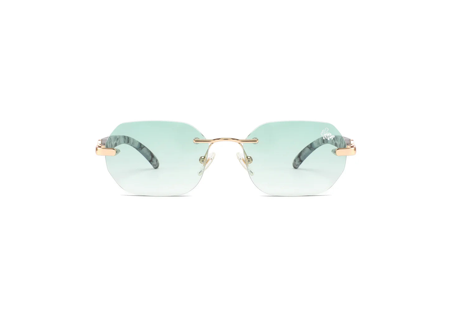 Willow White Marble Gold | Green